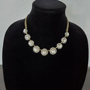 Retro Pave Collar Necklace
